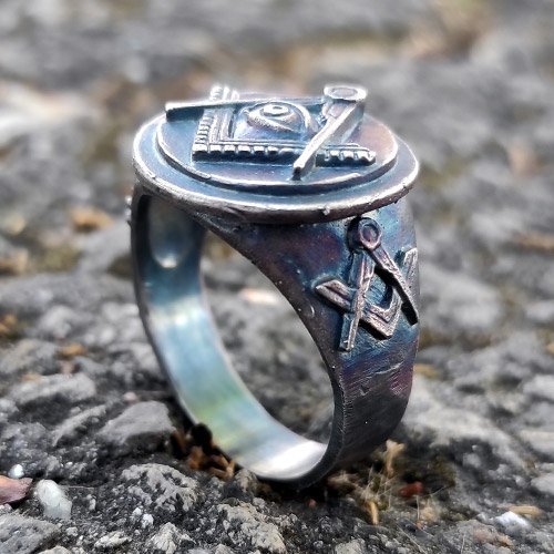 Vintage masonic sale rings for sale